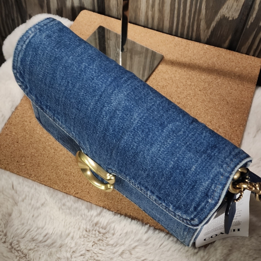 EUC Coach Chain Tabby Denim (Missing Chain Strap) - Picture 5 of 16